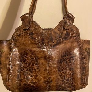 Frye Distressed Studded Handbag